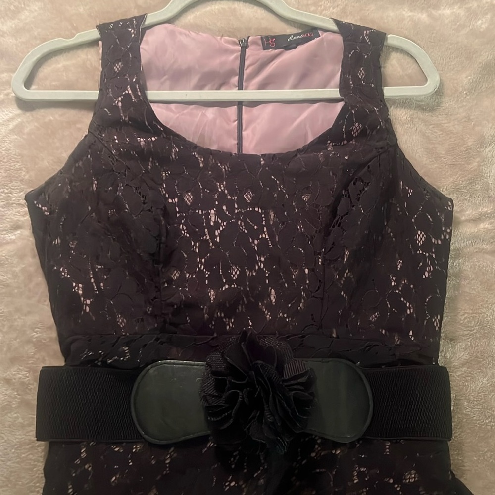 Black lace dress